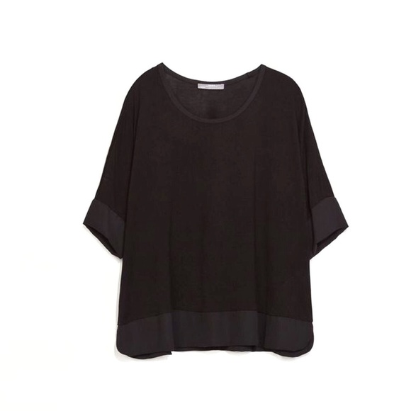 Zara Combined Hem Top - Picture 4 of 8
